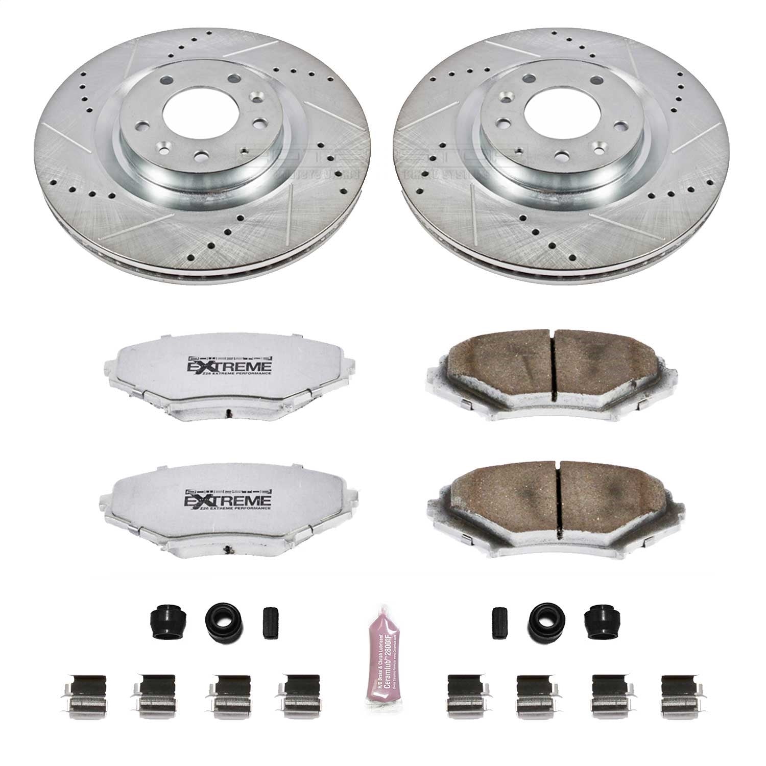 PowerStop Front Z26 Street Warrior Brake Kit | Mazda RX-8 (04-11) (K3026-26)