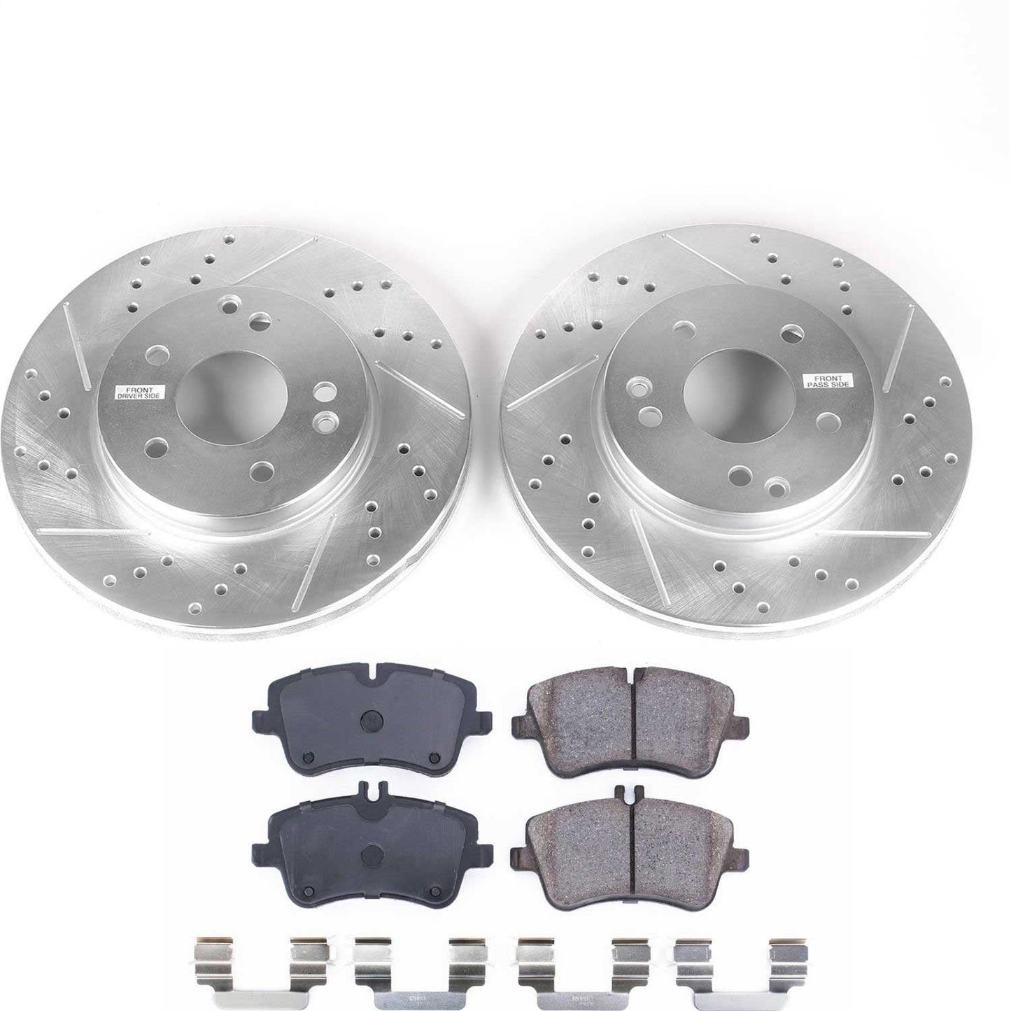 PowerStop Front Z23 Evolution Sport Brake Kit | Mercedes-Benz C230 (02-05) (K3048)