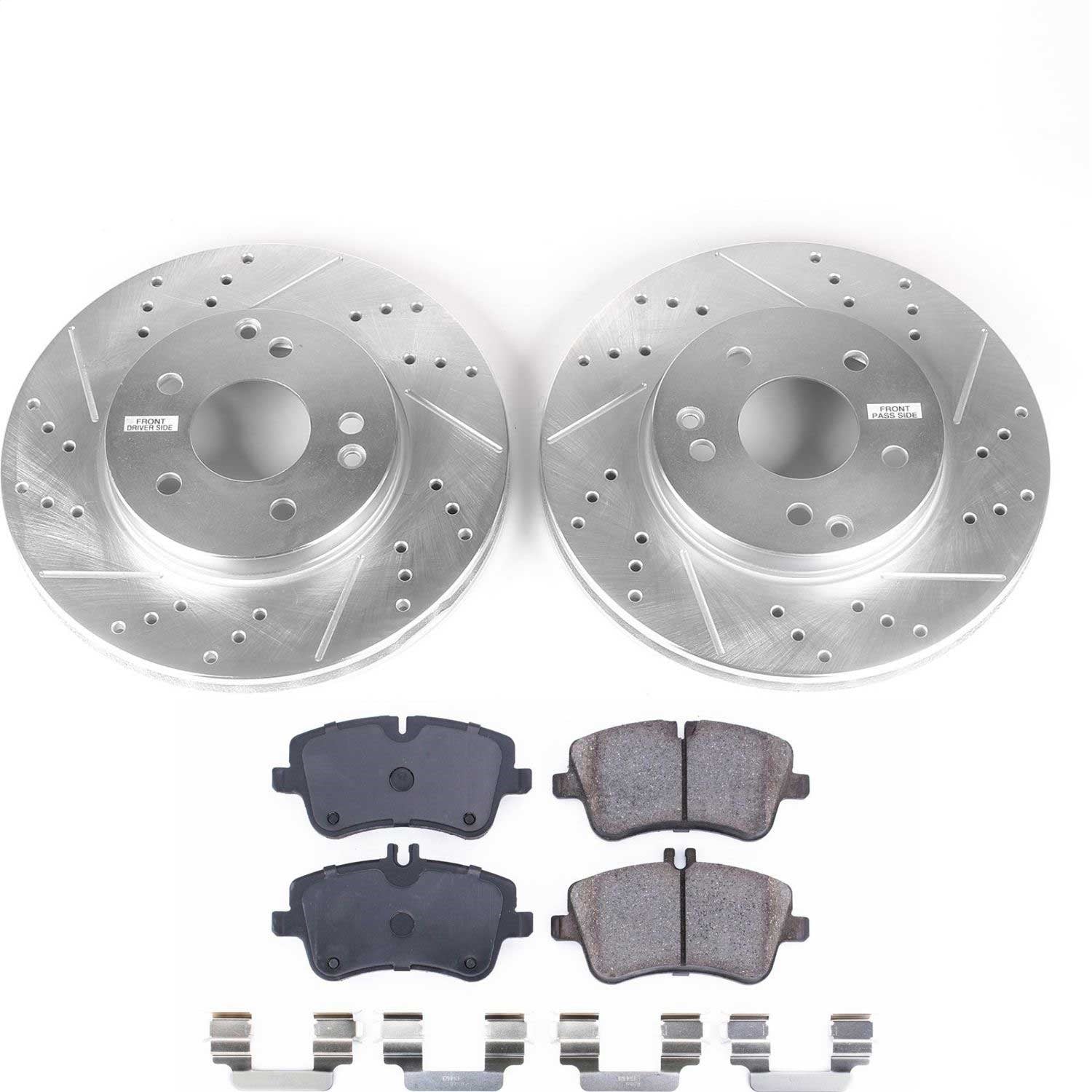PowerStop Front Z23 Evolution Sport Brake Kit | Mercedes-Benz C230 (02-05) (K3048)