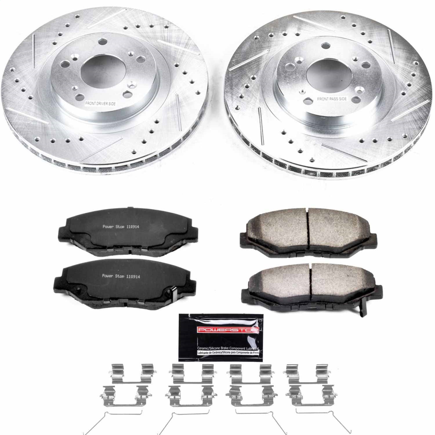 PowerStop Front Z36 Truck & Tow Brake Kit | Acura ILX (13-15) (K3055-36)