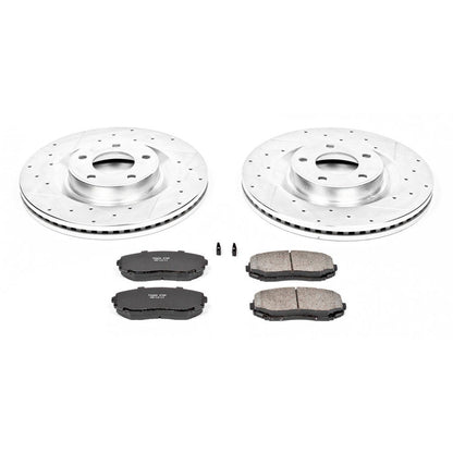 PowerStop Front Z23 Evolution Sport Brake Kit | Ford Edge (07-15) (K3057)