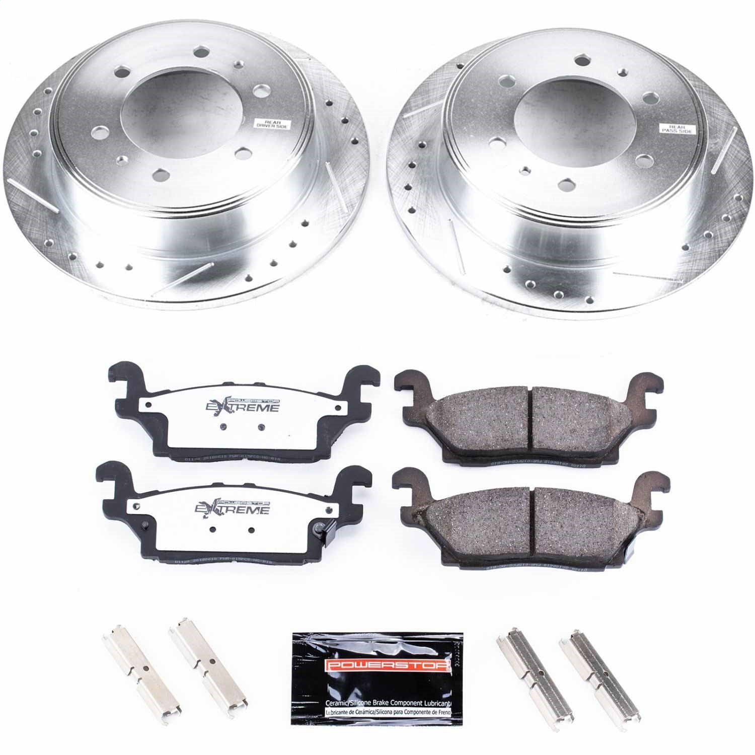 PowerStop Rear Z36 Truck & Tow Brake Kit | Hummer H3 (06-10) (K3067-36)