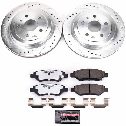 PowerStop Rear Z26 Street Warrior Brake Kit | Cadillac CTS (08-14) (K3072-26)