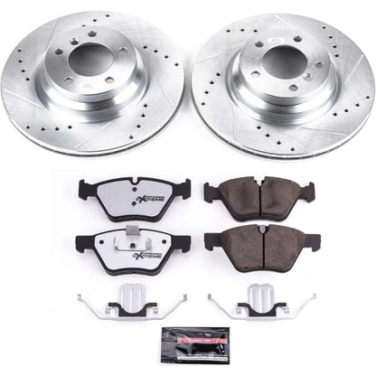 PowerStop Front Z26 Street Warrior Brake Kit | BMW 330i (2006) (K3077-26)