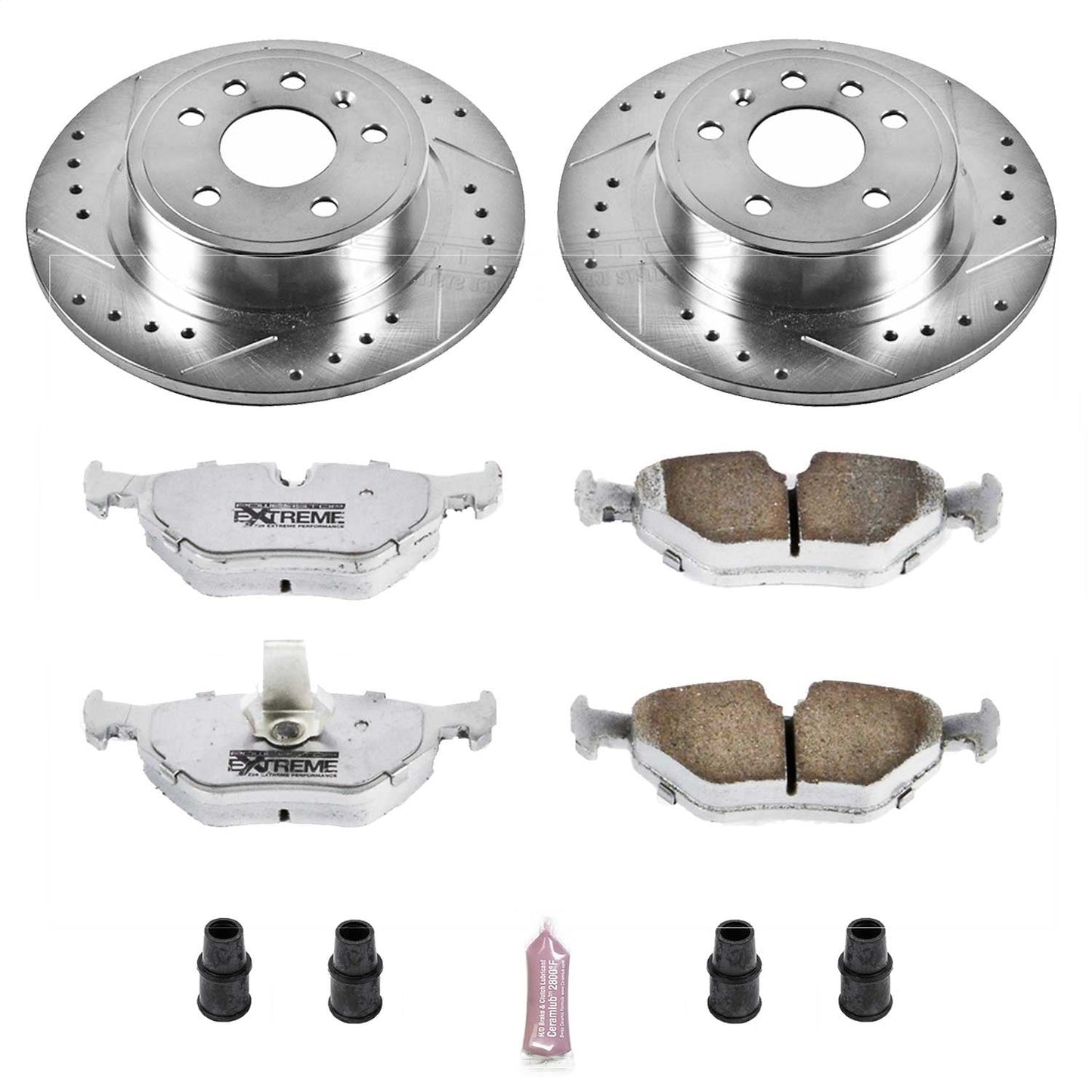 PowerStop Rear Z26 Street Warrior Brake Kit | Saab 9-5 (99-10) (K3080-26)