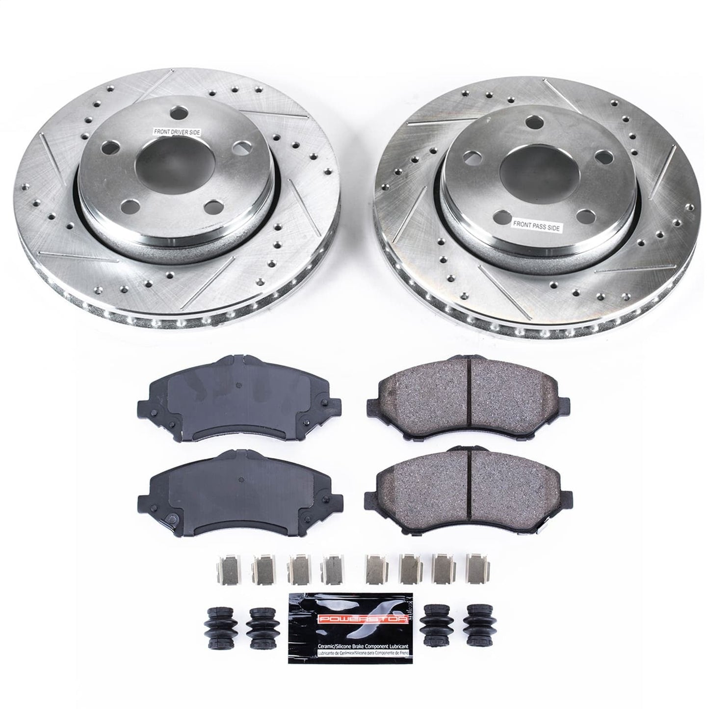 PowerStop Front Z23 Evolution Sport Brake Kit | Jeep Wrangler (07-17) (K3097)