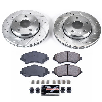 PowerStop Front Z23 Evolution Sport Brake Kit | Jeep Wrangler (07-17) (K3097)
