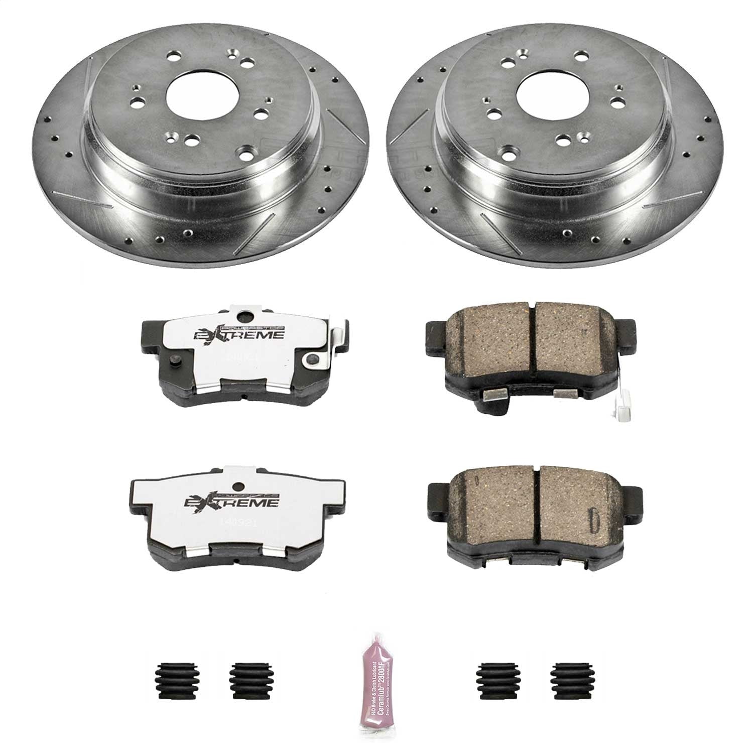 PowerStop Rear Z26 Street Warrior Brake Kit | Acura RDX (07-09) (K3098-26)