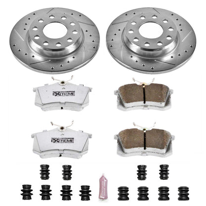 PowerStop Rear Z26 Street Warrior Brake Kit | Audi A4 (02-05) (K3109-26)