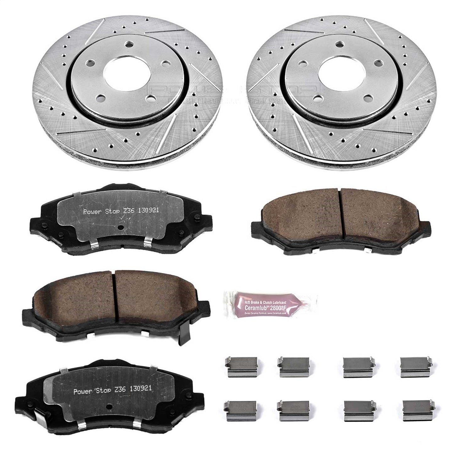 PowerStop Front Z36 Truck & Tow Brake Kit | Chrysler Town & Country (08-16) (K3118-36)