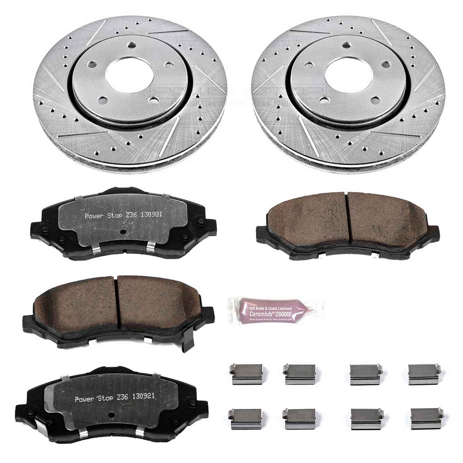 PowerStop Front Z36 Truck & Tow Brake Kit | Chrysler Town & Country (08-16) (K3118-36)