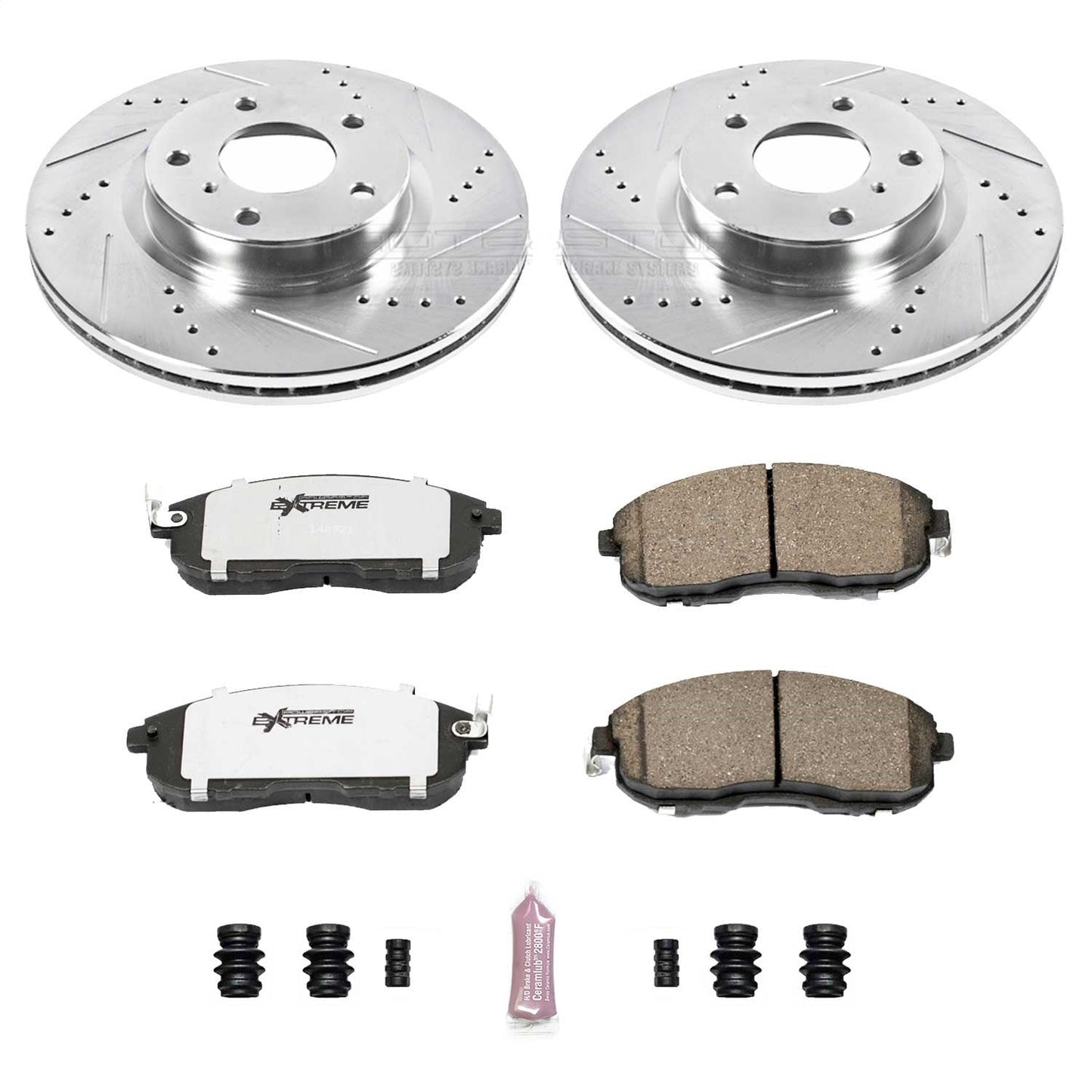 PowerStop Front Z26 Street Warrior Brake Kit | Infiniti G35 (03-05) (K3140-26)