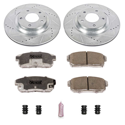 PowerStop Rear Z26 Street Warrior Brake Kit | Mazda RX-8 (04-11) (K3146-26)