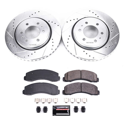 PowerStop Front Z23 Evolution Sport Brake Kit | Ford Expedition (10-18) (K3167)