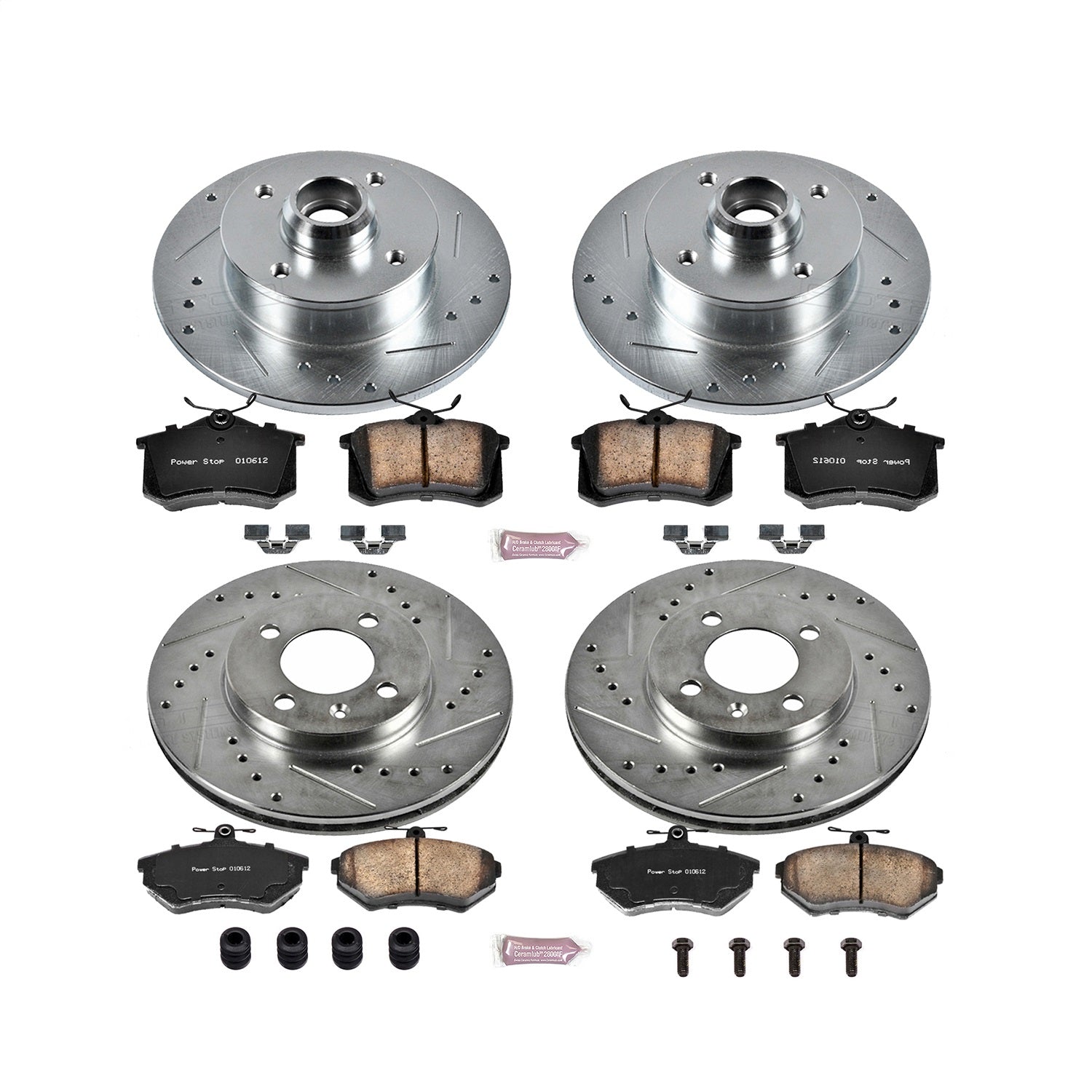PowerStop Front & Rear Z23 Evolution Sport Brake Kit | Volkswagen Cabrio (99-02) (K375)