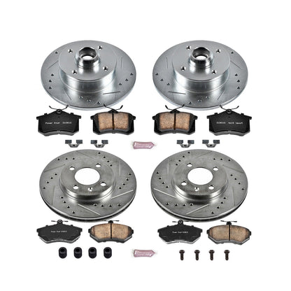 PowerStop Front & Rear Z23 Evolution Sport Brake Kit | Volkswagen Cabrio (99-02) (K375)