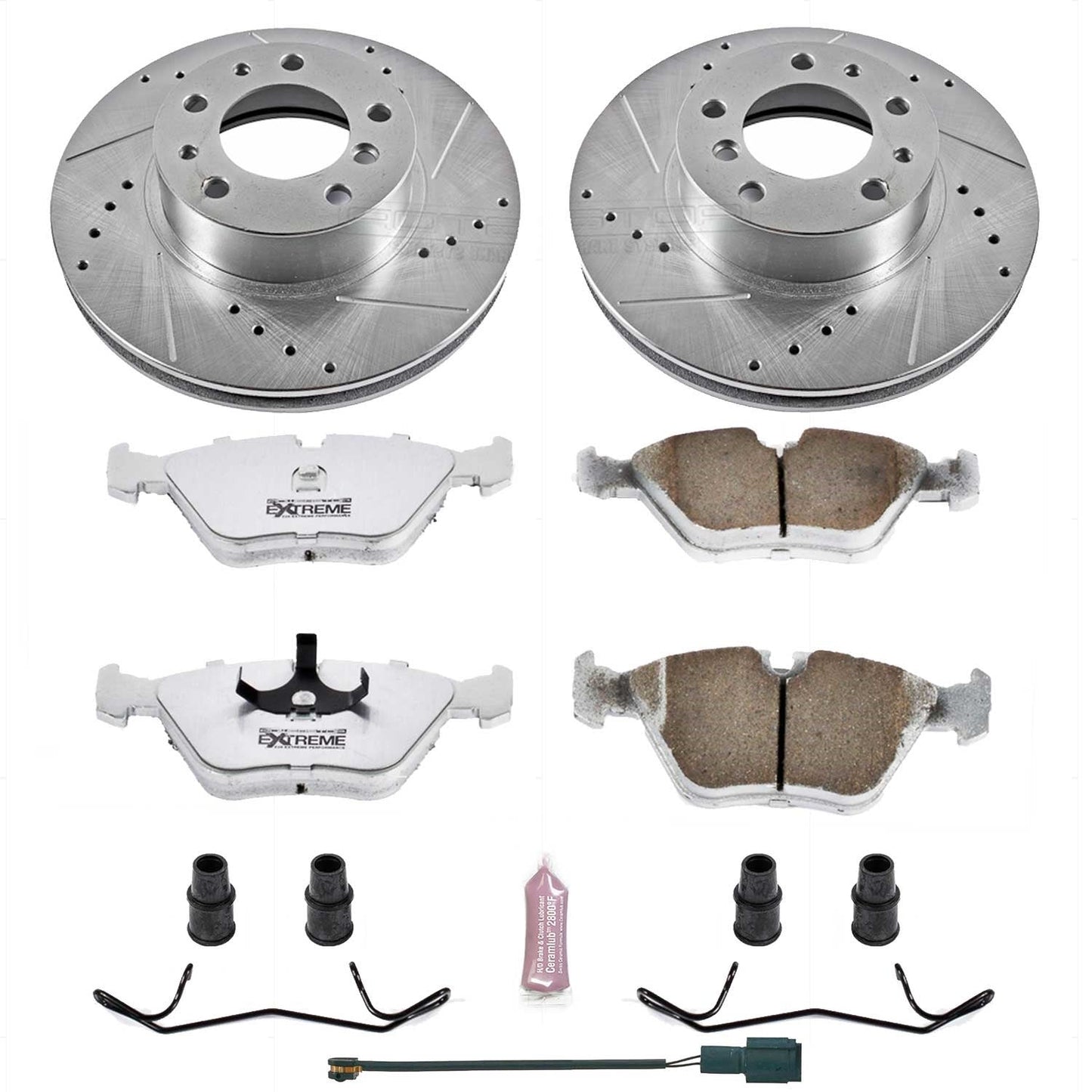 PowerStop Front Z26 Street Warrior Brake Kit | BMW 540i (94-95) (K379-26)