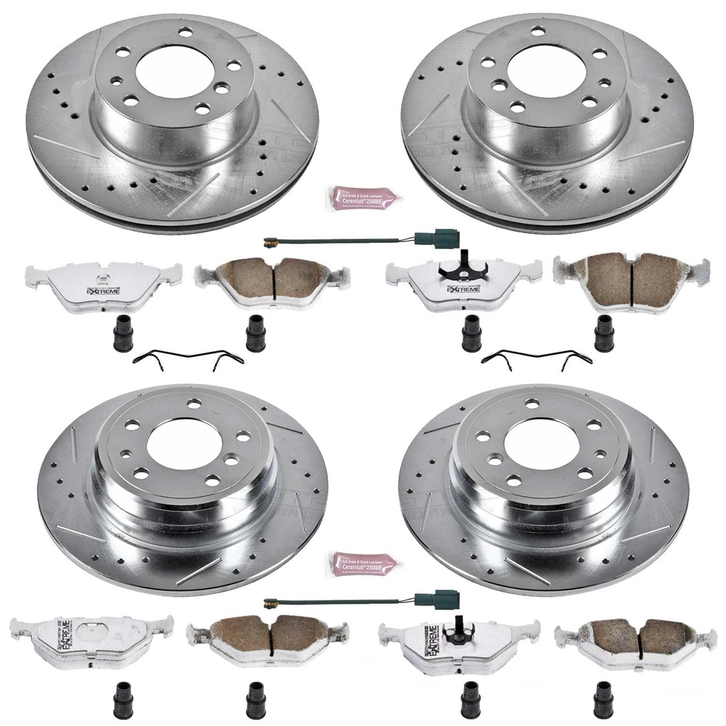 PowerStop Front & Rear Z26 Street Warrior Brake Kit | BMW 525i (90-95) (K392-26)