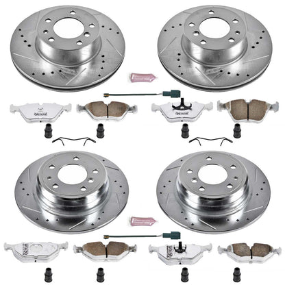 PowerStop Front & Rear Z26 Street Warrior Brake Kit | BMW 525i (90-95) (K392-26)