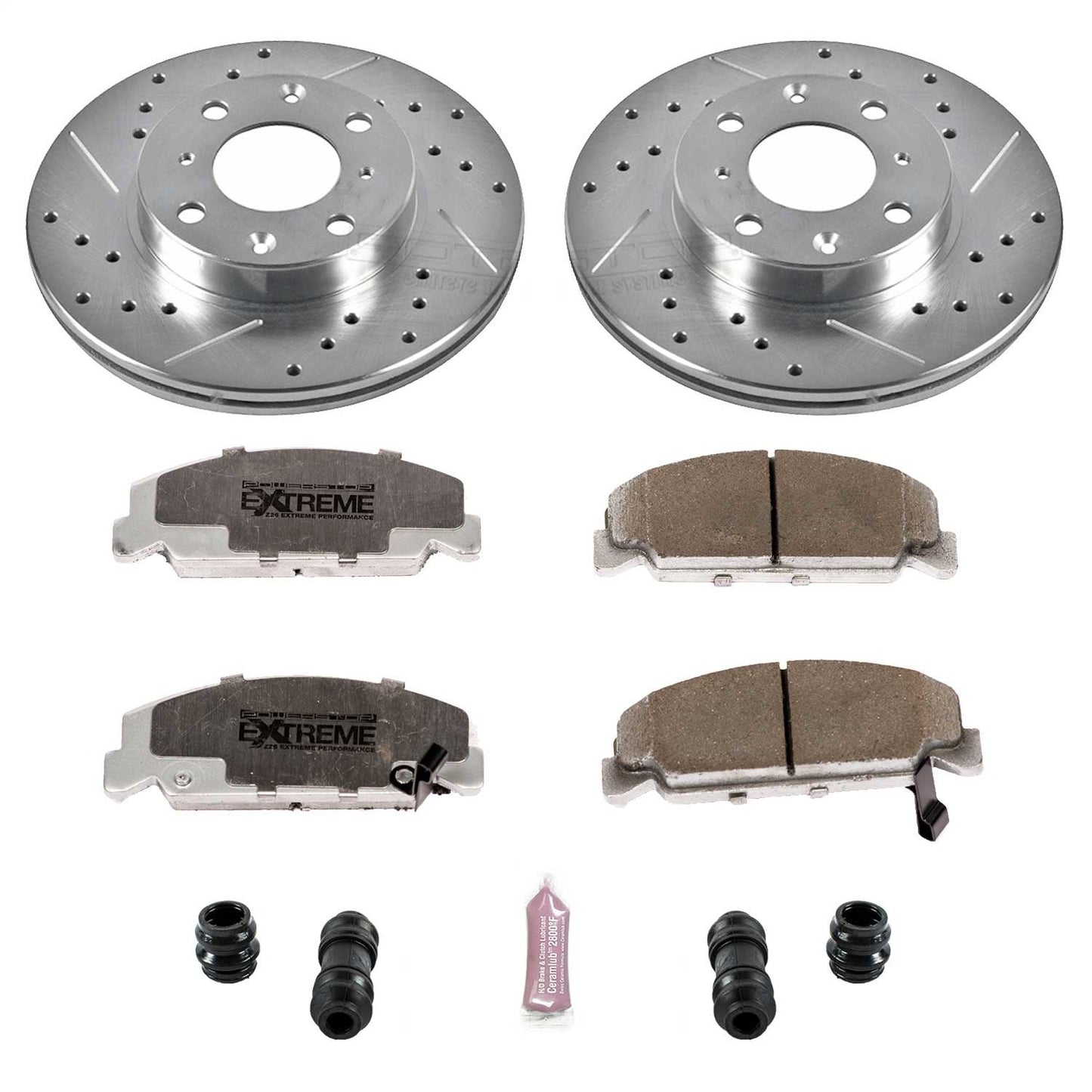 PowerStop Front Z26 Street Warrior Brake Kit | Honda CRX (88-89) (K398-26)