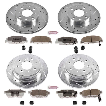 PowerStop Front & Rear Z26 Street Warrior Brake Kit | Honda CRX (89) (K399-26)