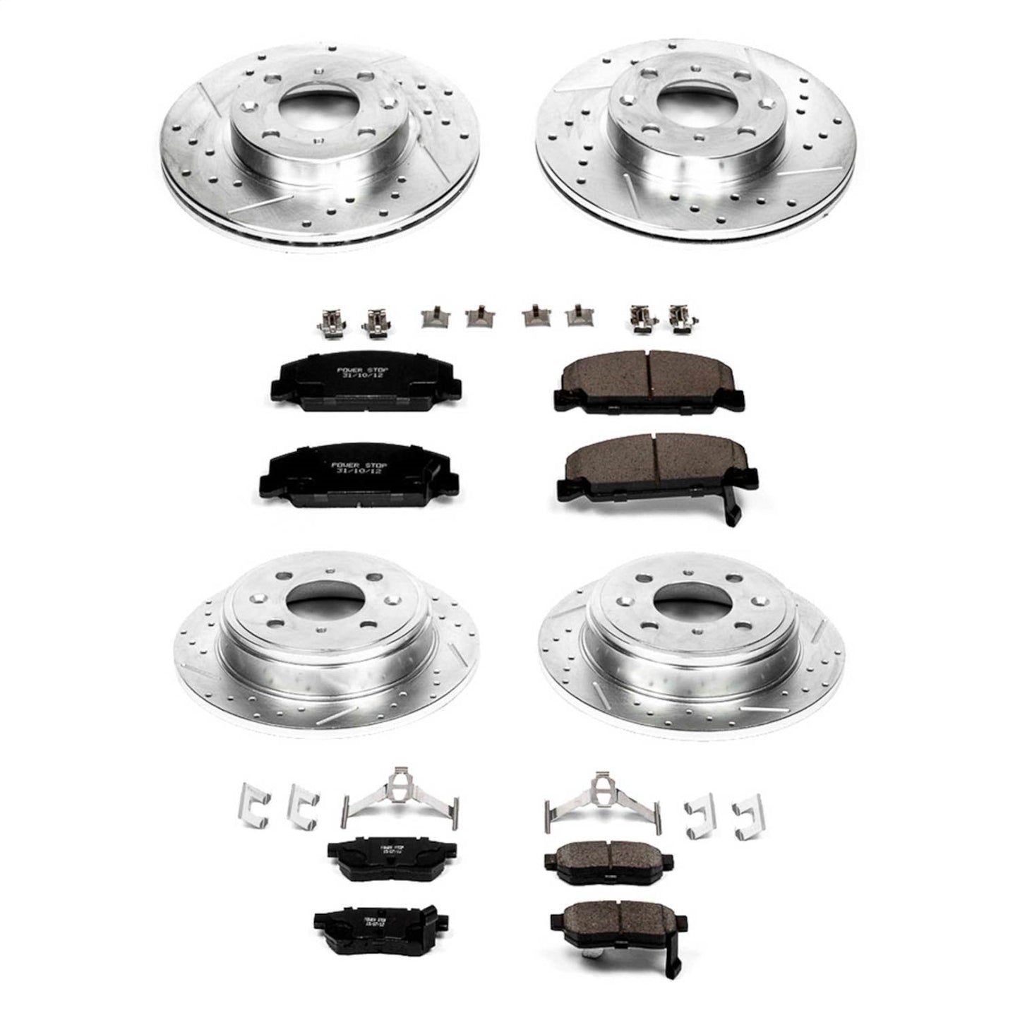 PowerStop Front & Rear Z23 Evolution Sport Brake Kit | Honda CRX (89) (K399)