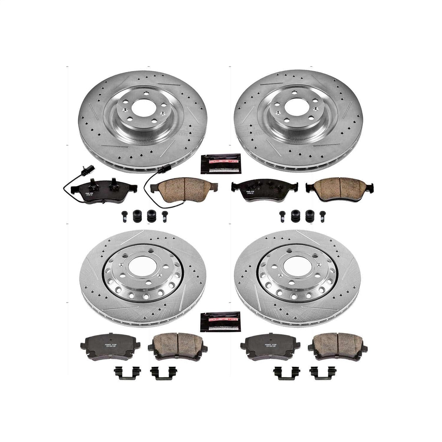 PowerStop Z23 Evolution Sport Front & Rear Brake Kit | Audi A8 Quattro (03-10) (K4008)