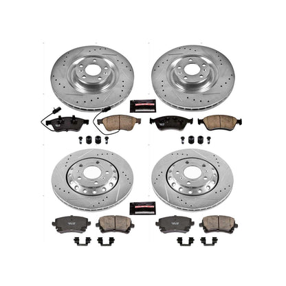 PowerStop Z23 Evolution Sport Front & Rear Brake Kit | Audi A8 Quattro (03-10) (K4008)