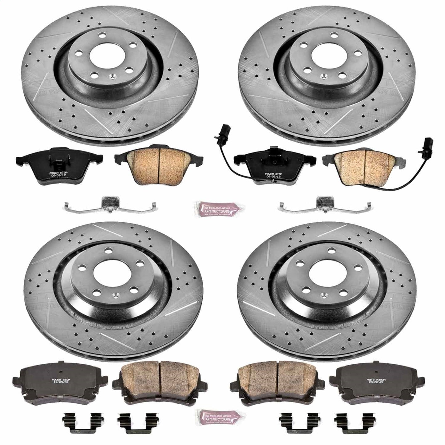 PowerStop Front & Rear Z23 Evolution Sport Brake Kit | Audi A6 Quattro (05-11) (K4013)