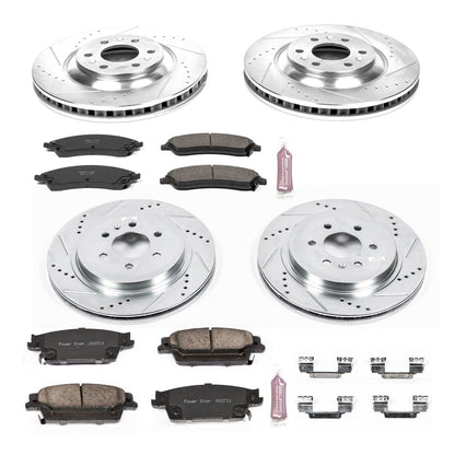PowerStop Front & Rear Z23 Evolution Sport Brake Kit | Cadillac SRX (04-09) (K4014)