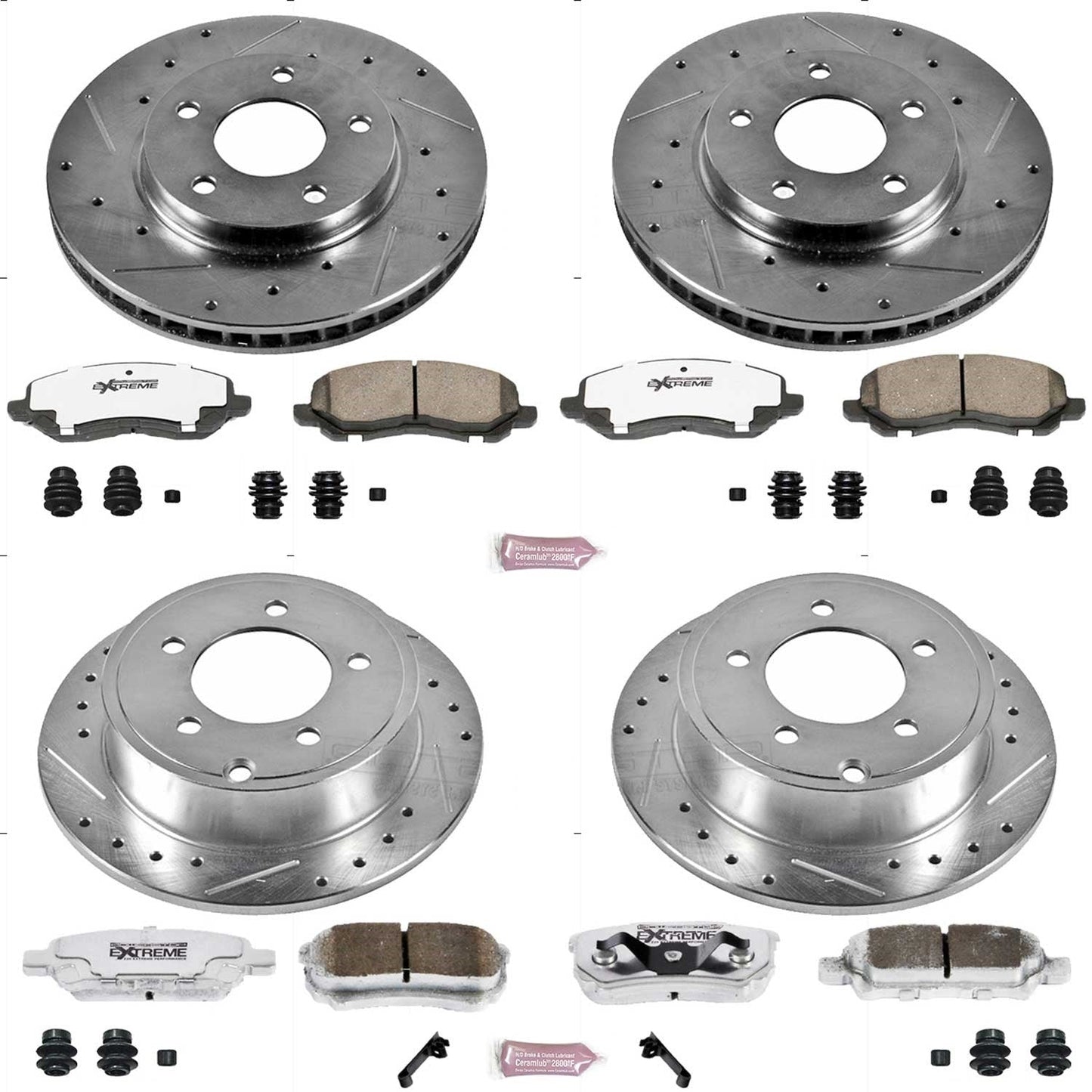 PowerStop Front & Rear Z26 Street Warrior Brake Kit | Mitsubishi Lancer (08-17) (K4017-26)
