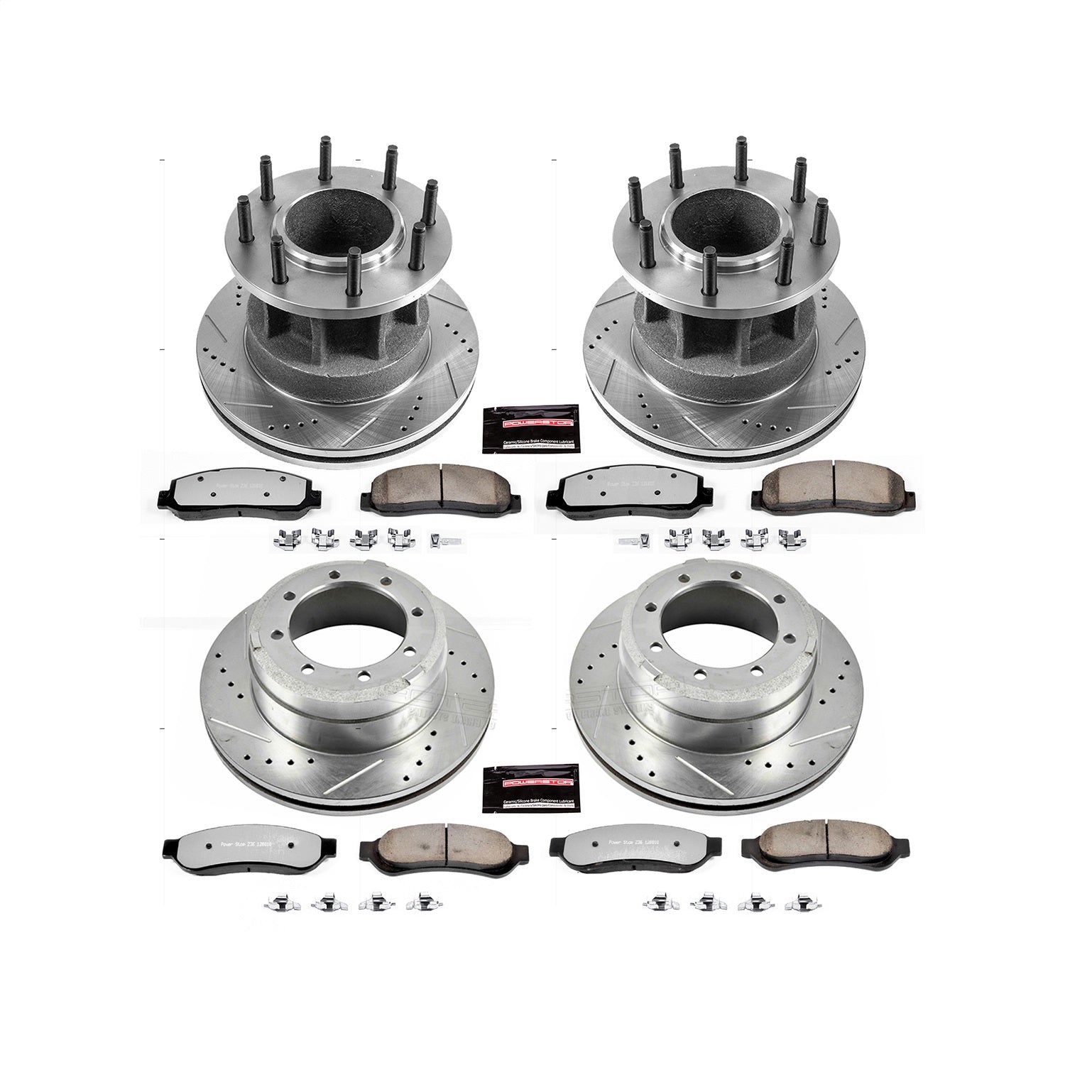 PowerStop Front & Rear Z36 Truck & Tow Brake Kit | Ford F-350 Super Duty (07-10) (K4032-36)