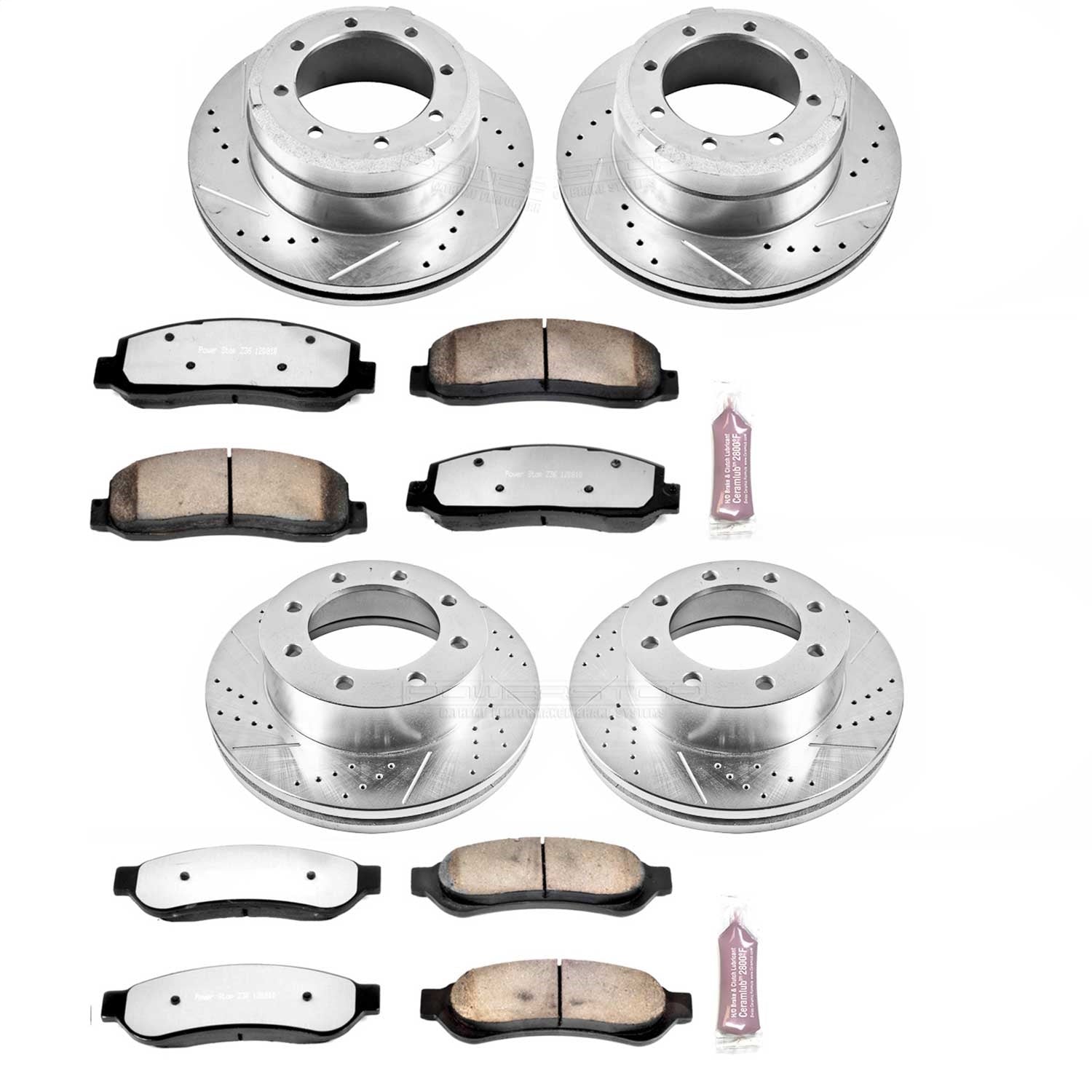 PowerStop Front and Rear Z36 Truck & Tow Brake Kit | Ford F-350 Super Duty (05-10) (K4033-36)