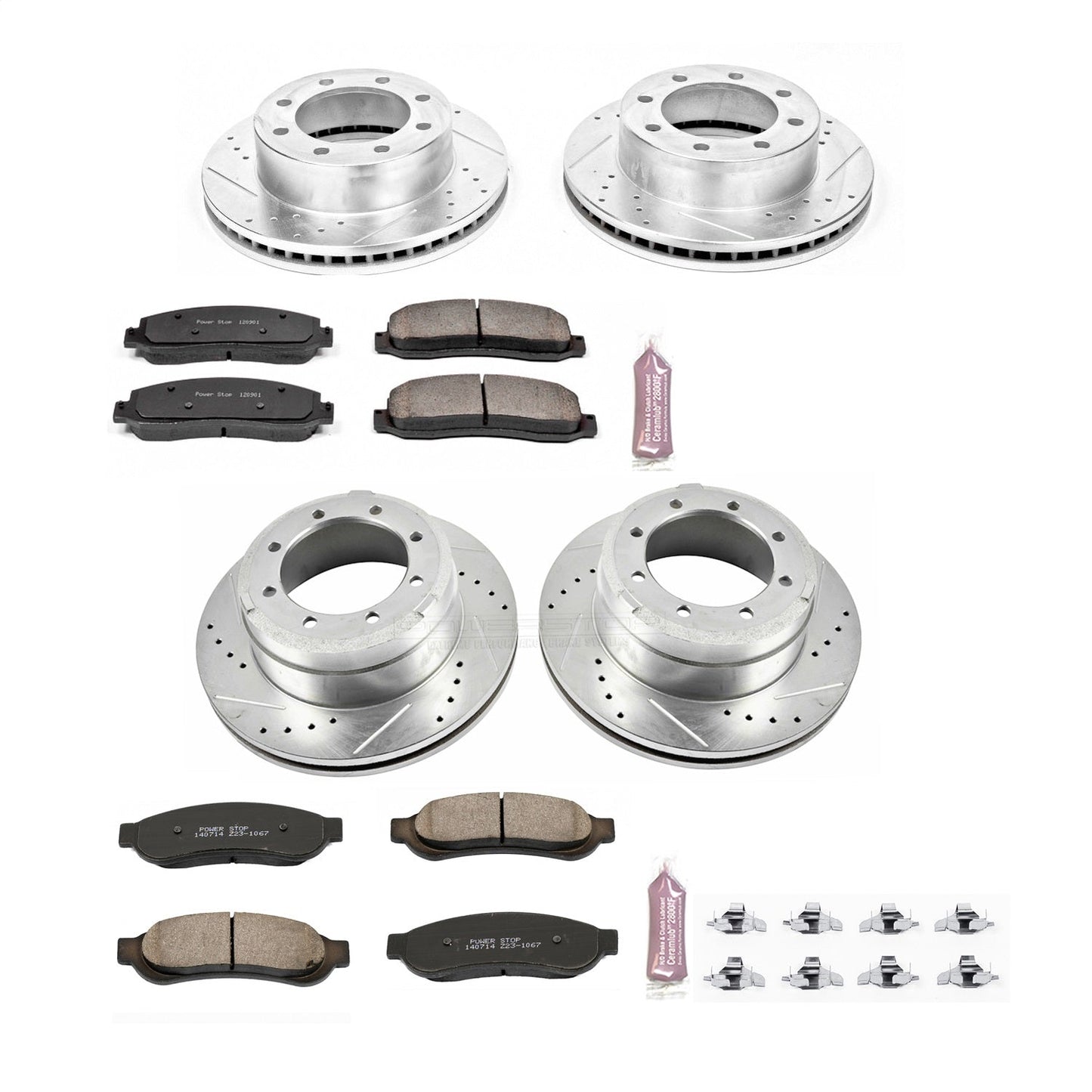 PowerStop Front & Rear Z23 Evolution Brake Kit | Ford F-350 Super Duty (05-10) (K4033)