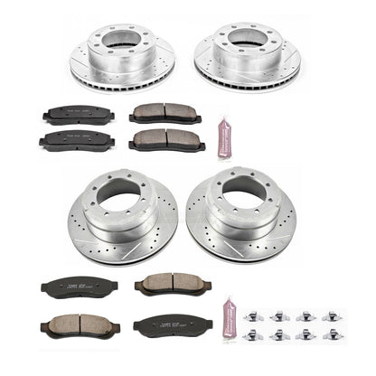 PowerStop Front & Rear Z23 Evolution Brake Kit | Ford F-350 Super Duty (05-10) (K4033)