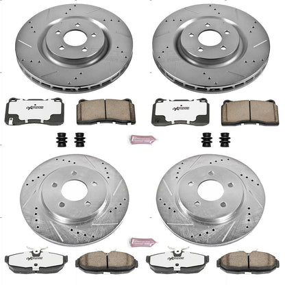 PowerStop Front & Rear Z26 Street Warrior Brake Kit | Ford Mustang (07-11) (K4042-26)