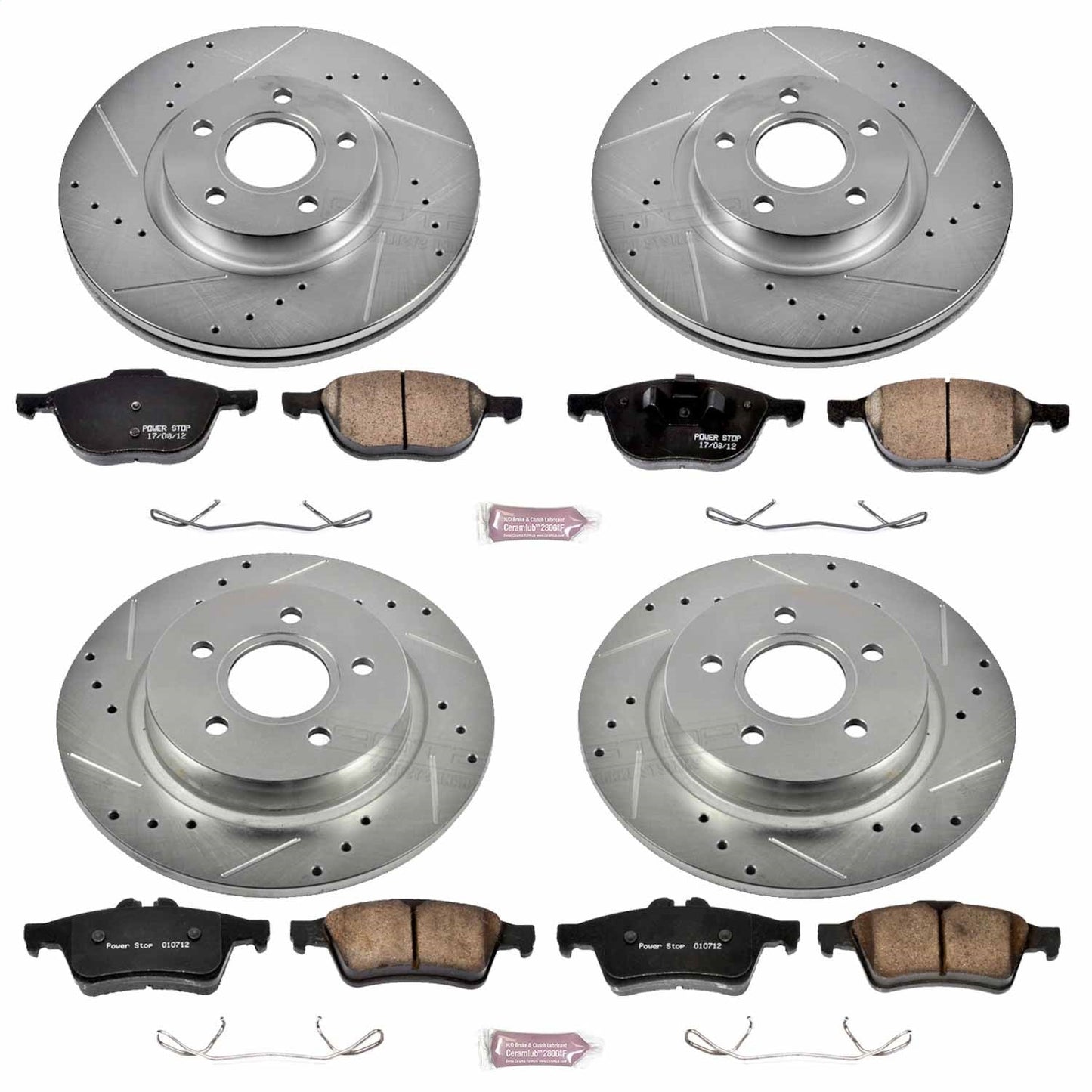 PowerStop Front & Rear Z23 Evolution Sport Brake Kit | Volvo C30 (08-13) (K4051)