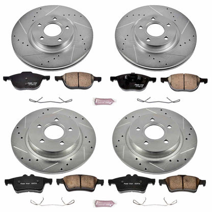 PowerStop Front & Rear Z23 Evolution Sport Brake Kit | Volvo C30 (08-13) (K4051)