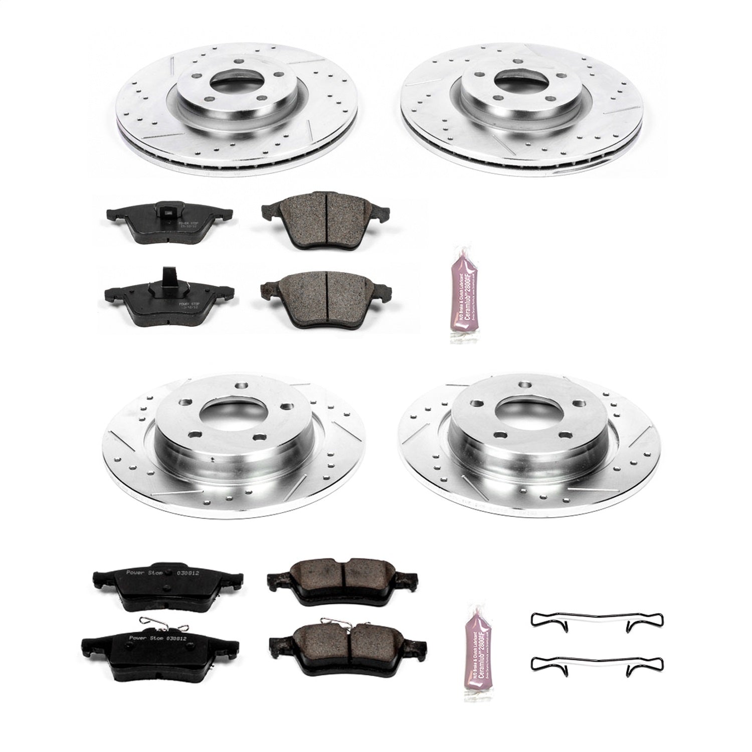 PowerStop Front & Rear Z23 Evolution Sport Brake Kit | Mazda 3 (07-13) (K4056)