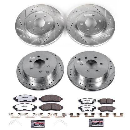 PowerStop Front & Rear Z36 Truck & Tow Brake Kit | Nissan Frontier (05-18) (K4062-36)