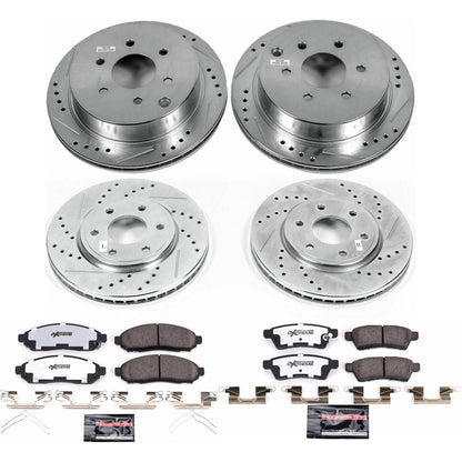 PowerStop Front & Rear Z36 Truck & Tow Brake Kit | Nissan Frontier (05-18) (K4063-36)