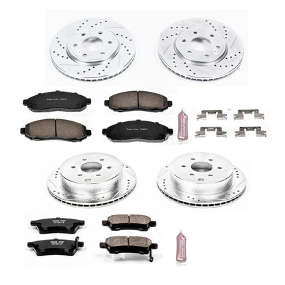 PowerStop Front & Rear Z23 Evolution Sport Brake Kit | Nissan Frontier (05-18) (K4063)