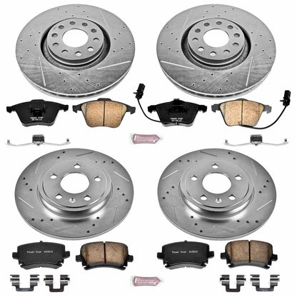 PowerStop Front & Rear Z23 Evolution Sport Brake Kit | Audi A4 (05-09) (K4065)