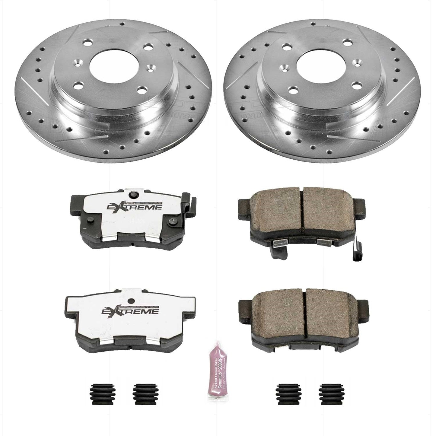 PowerStop Rear Z26 Street Warrior Brake Kit | Honda Prelude (92-96) (K407-26)