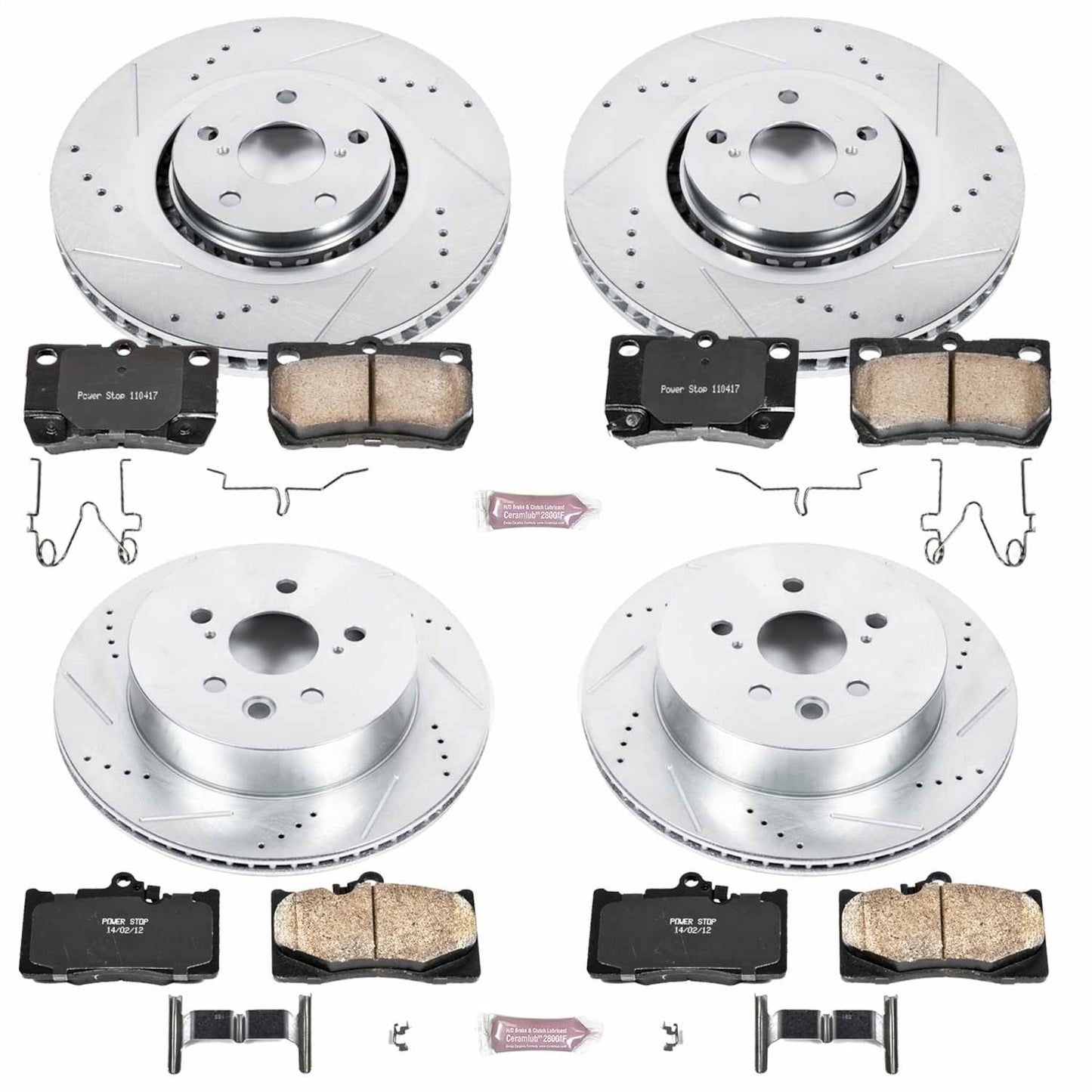 PowerStop Front & Rear Z23 Evolution Sport Brake Kit | Lexus GS350 (07-11) (K4070)