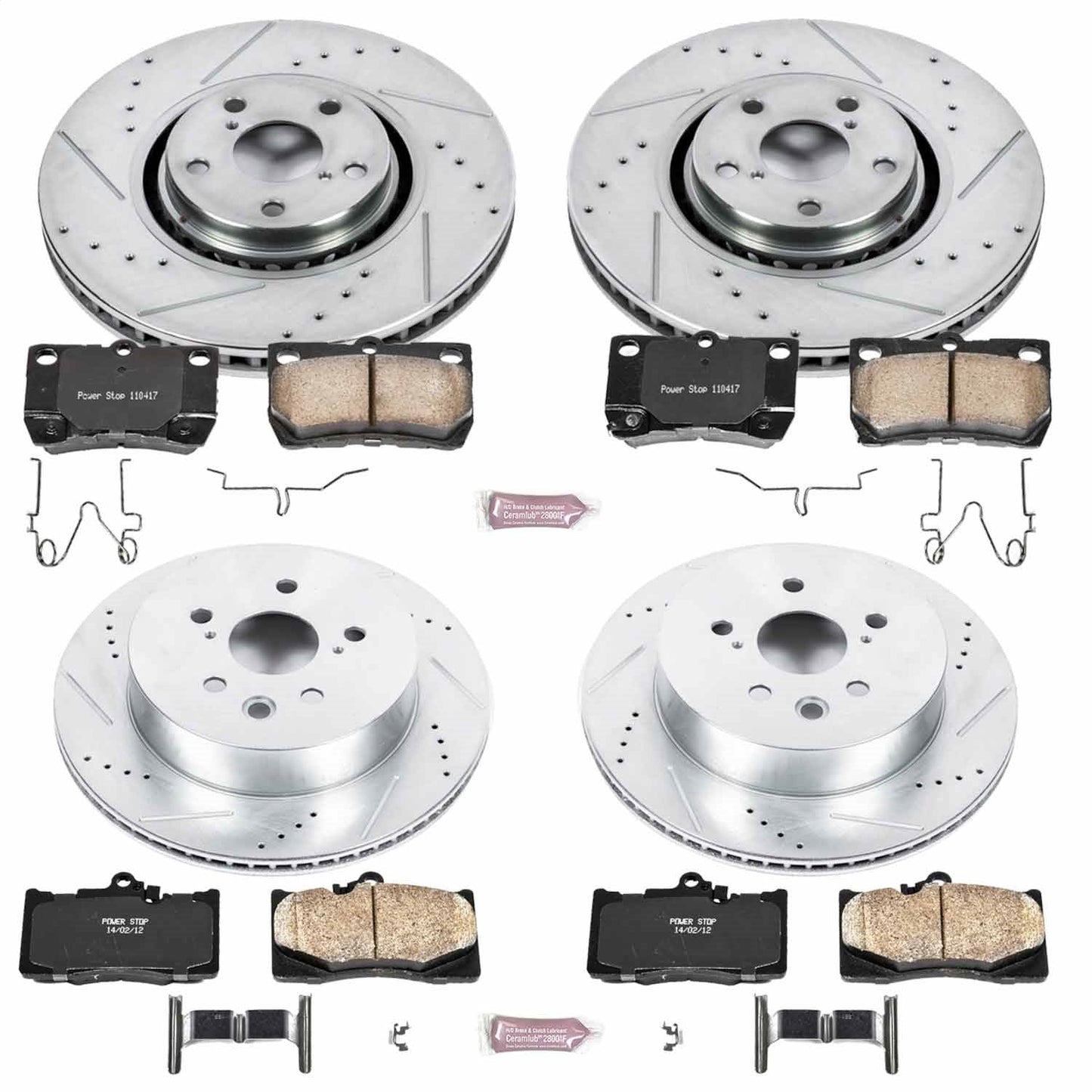 PowerStop Front & Rear Z23 Evolution Sport Brake Kit | Lexus GS350 (07-11) (K4071)