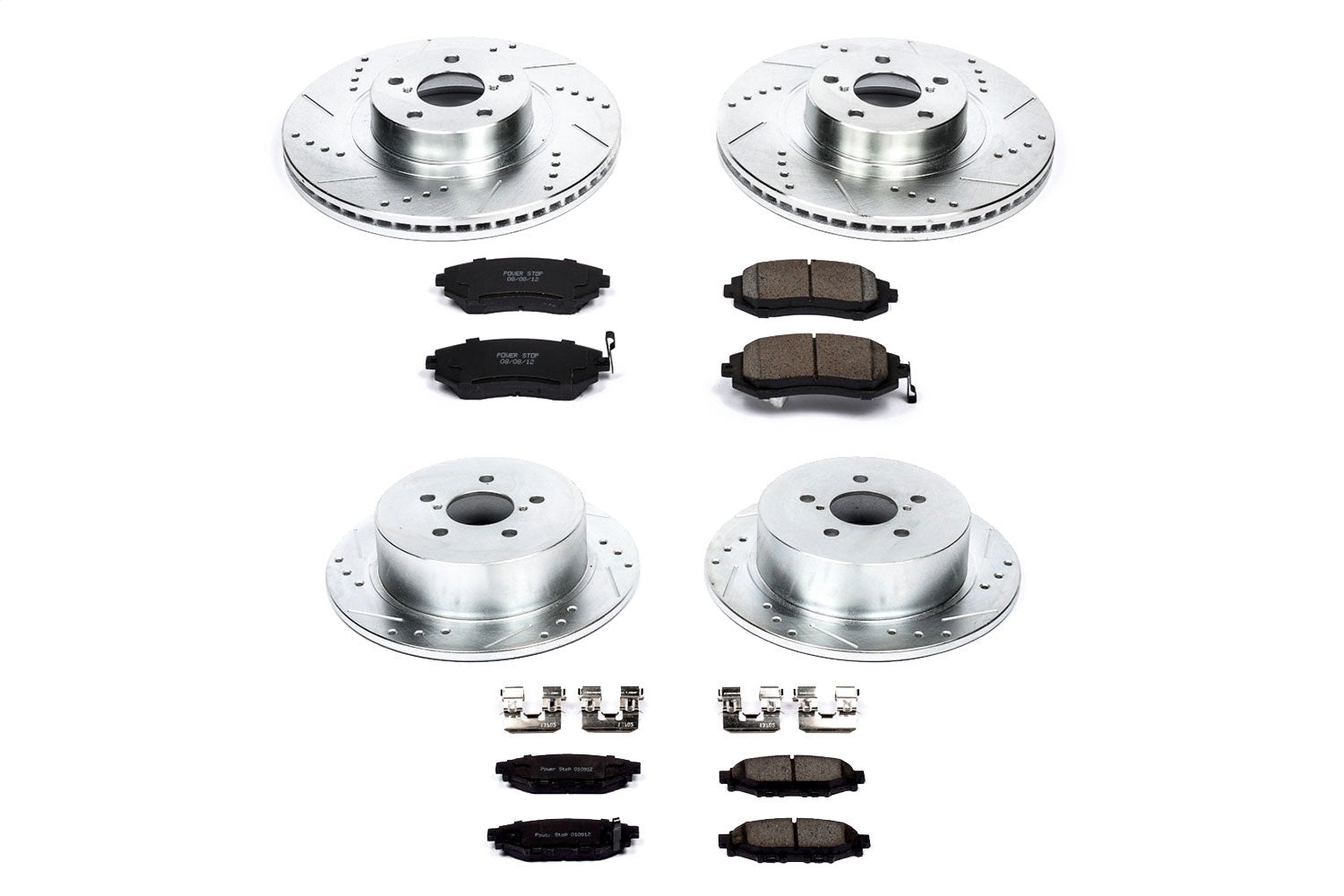 PowerStop Front & Rear Z23 Evolution Sport Brake Kit | Subaru Legacy (06-09) (K4079)