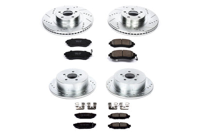 PowerStop Front & Rear Z23 Evolution Sport Brake Kit | Subaru Legacy (06-09) (K4079)