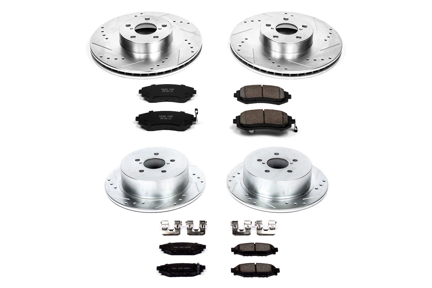 PowerStop Front & Rear Z23 Evolution Sport Brake Kit | Subaru Legacy (05) (K4081)