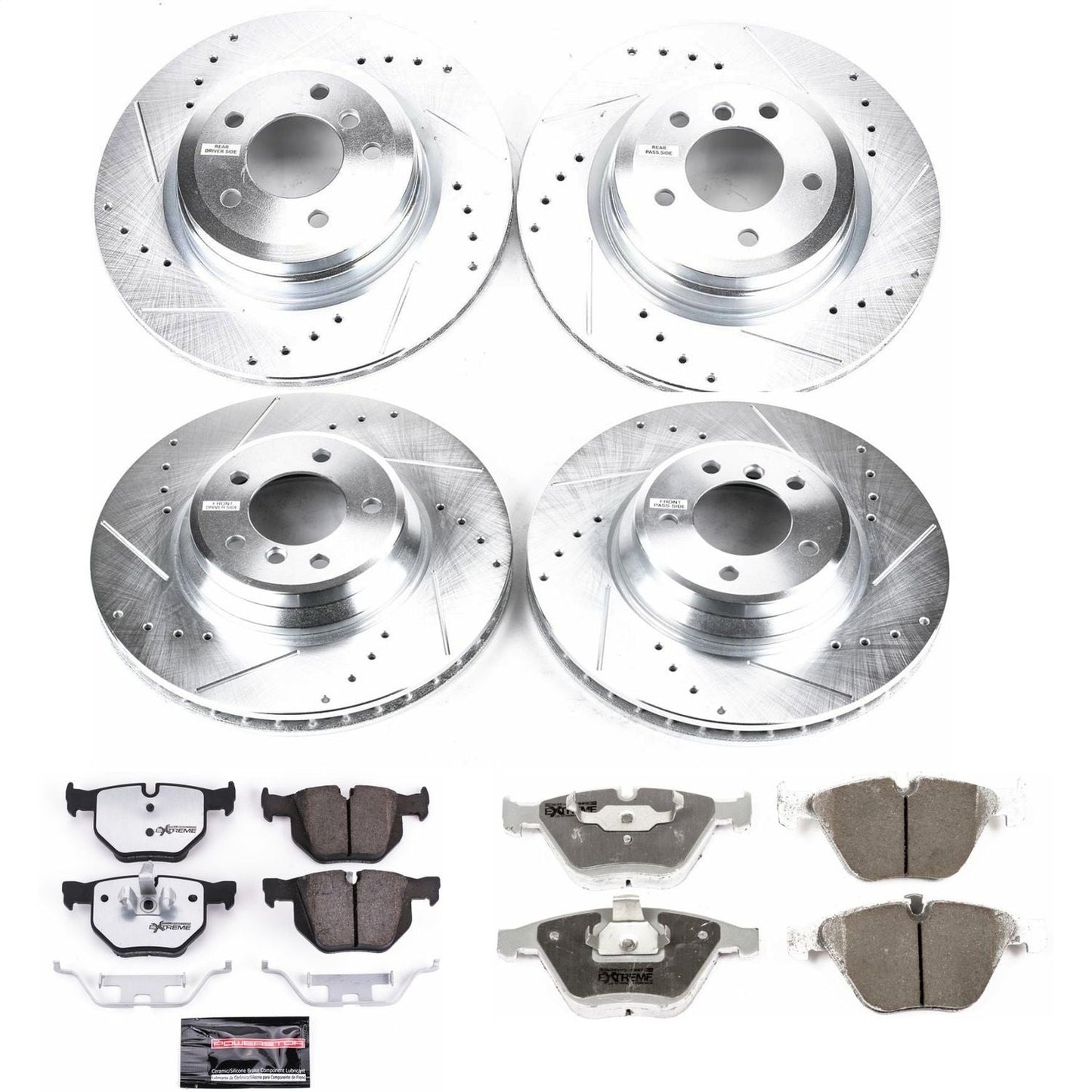 PowerStop Front & Rear Z26 Street Warrior Brake Kit | BMW 335d (09) (K4094-26)